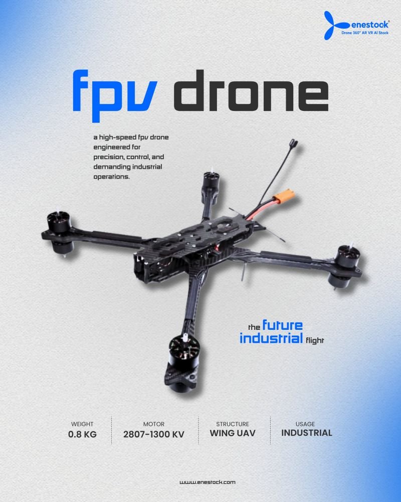 Industrial FPV drone in flight